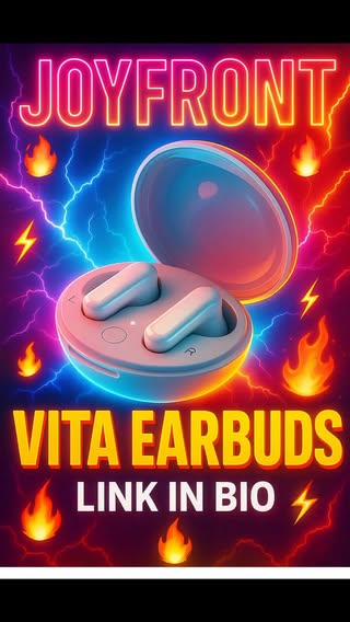 GAME CHANGER ALERT! These VITA earbuds are about to BLOW YOUR MIND! Active noise cancelling that actually WORKS crystal clear sound that hits different No more tangled wires, no more dead batteries mid-workout Just pure wireless freedom that lasts ALL DAY! Link in bio for exclusive discount! Who else is tired of basic earbuds? Drop a if you re ready to upgrade! #earbuds #headphones #wireless #bluetooth #tech #gadgets #audio #music #wirelessearbuds #bluetoothheadphones #airpods #sound #audiophile #technology #noisecancelling #vitaearbuds #joyfront #premium #quality #innovation #trending #viral #musthave #upgrade #linkinbio #discount #exclusive #dealoftheday #2025tech #bestearbuds