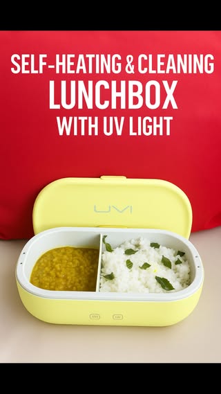 Say goodbye to soggy lunches and hello to hot, fresh meals anywhere thanks to the UVI lunchbox! Just pack, plug, and press in under 25 minutes, your refrigerated meal turns into a piping-hot feast. Plus, it sanitizes your containers with UV light to eliminate odors and keep things fresh. Two buttons, one powerful experience. Plane-to-desk never felt this good. #LunchUpgrade #UVI #SelfHeatingLunchbox #HotMealsAnywhere #UVSanitizer #LunchGoals #MealPrep #CompactLunchBox #TechInFood #SmartLunch #PortableKitchen #DailyHack #FoodieLife #WorkLunch #BackToOffice #LunchEssentials #HealthyEating #EcoFriendlyKitchen #GadgetLove
