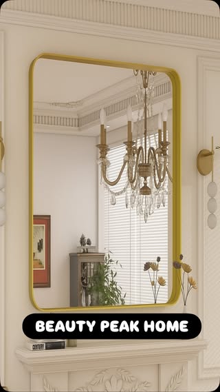 Elevate your space instantly with a mirror that s more than just reflective it s transformative. The XRAMFY Gold Wall Mirror brings sophistication and clarity in one sleek design ultra-clear, distortion-free, high-definition glass set in a deep, durable aluminum-alloy frame with gently rounded corners for a touch of elegance and effortless safety. Whether it s your bathroom, entryway, or bedroom, this mirror seamlessly blends style and function to brighten and refine your d cor. #HomeDecor #WallMirror #InteriorDesign #ModernLiving #GoldMirror #HomeStyling #MirrorGoals #HomeInspo #DecorTrends #FunctionalDecor #InteriorInspo #DesignDetails #RoomMakeover