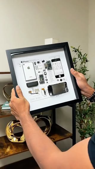 The iPhone that changed everything turned into art. GRID 1 (iPhone 2G) a handcrafted, gift-wrapped framed teardown that looks as good as it feels in your setup. Would you hang this in your office or game room? #GRIDstudio #GRID1 #iPhone2G #iPhone1stGen #OriginaliPhone