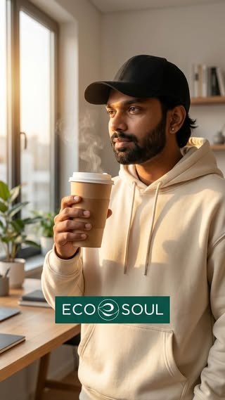 Finally found coffee cups that are actually good for the planet I switched to these compostable cups from EcoSoul and honestly no going back. Made from sugarcane fiber, no microplastics, lids fit tight, and they don t get soggy like regular paper cups. Perfect for my morning coffee while I work. Small swaps like this actually make a difference Link in bio to check them out #ecofriendly #sustainableliving #compostable #ecosoul #coffeelover morningcoffee ecofriendlyproducts zerowaste greenlifestyle sustainablehome plasticfree earthfriendly coffeetime workfromhome consciousliving ecoconscious gogreen reducereuserecycle sustainabilitytips coffeeaddict